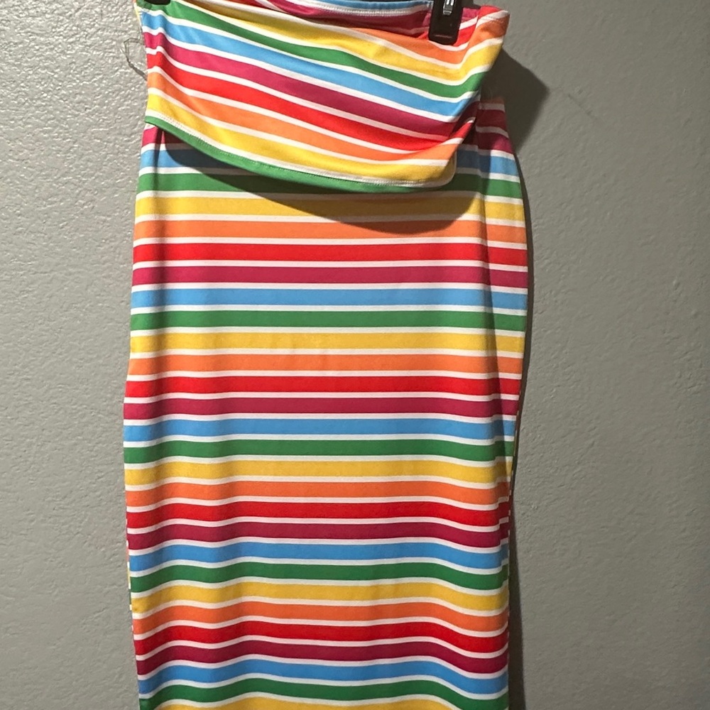 Colorful Striped Dress